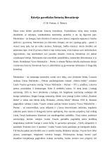 Kūrėjo paveikslas lietuvių literatūroje (V. Mykolaitis - Putinas, A. Škėma) 1 puslapis